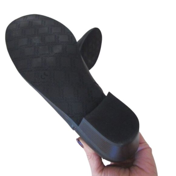 Black Leather Ankle Boots With Side Zipper & Buckle Detail - Picture 9 of 9